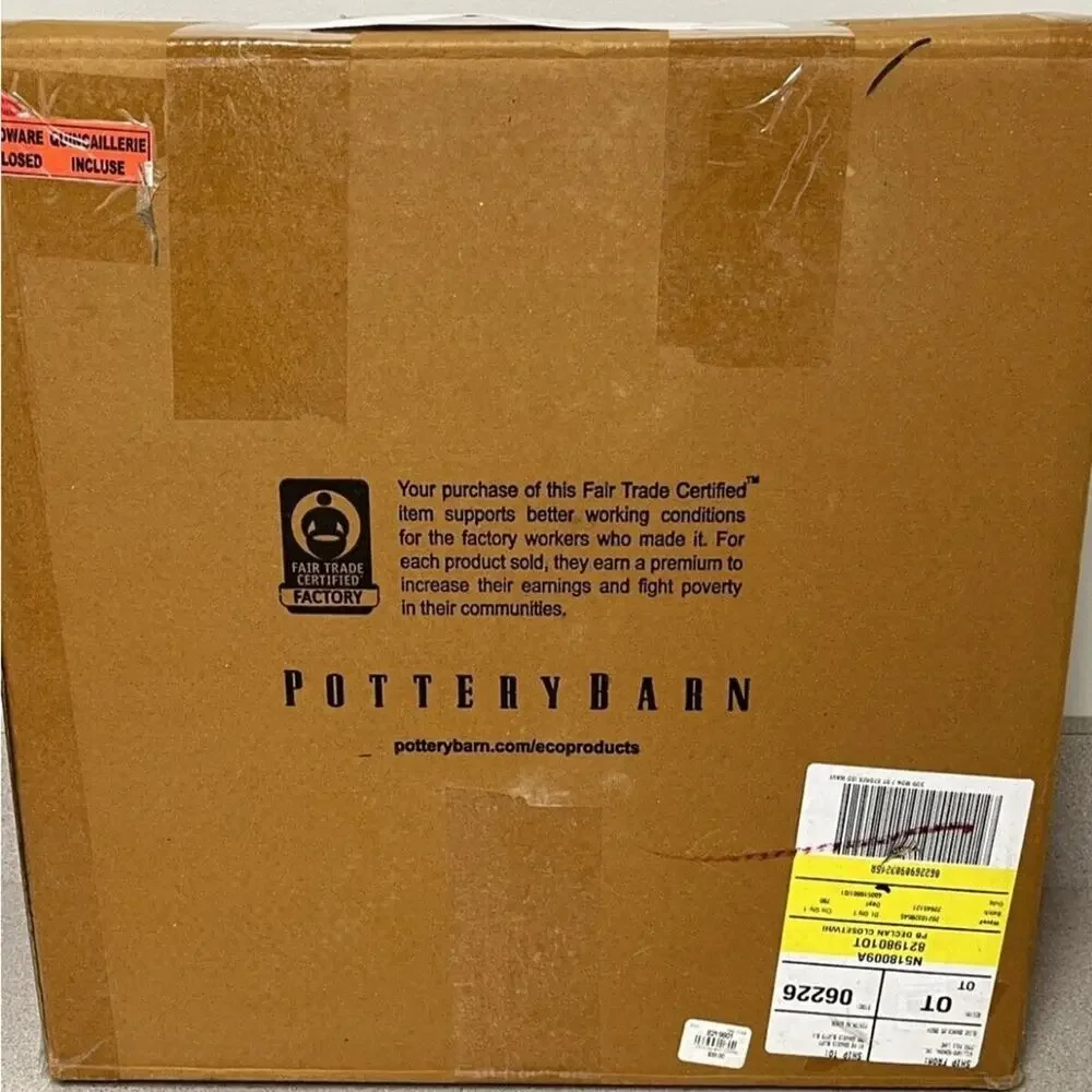Pottery Barn DECLAN Corner Shelf Retired WHITE New in Box Sealed W/Hardware